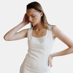 Draped Strapless Dress